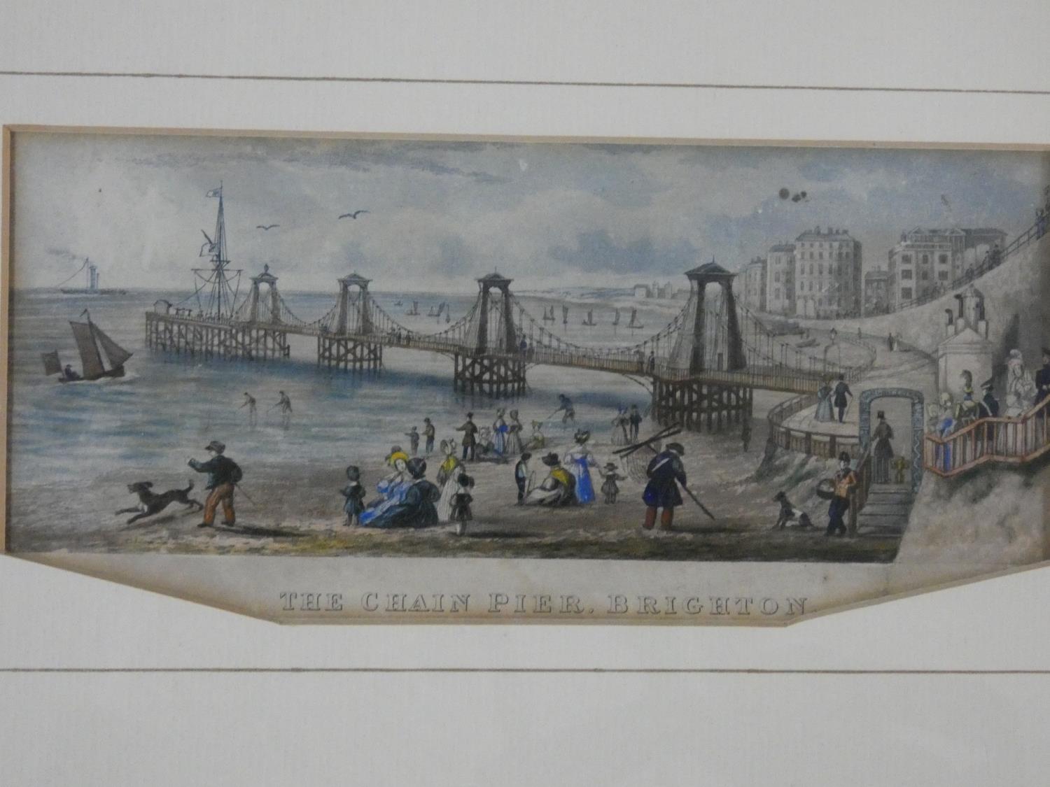 A framed and glazed etching of Wellington Arch, indistinctly signed, a 19th century coloured etching - Image 3 of 9