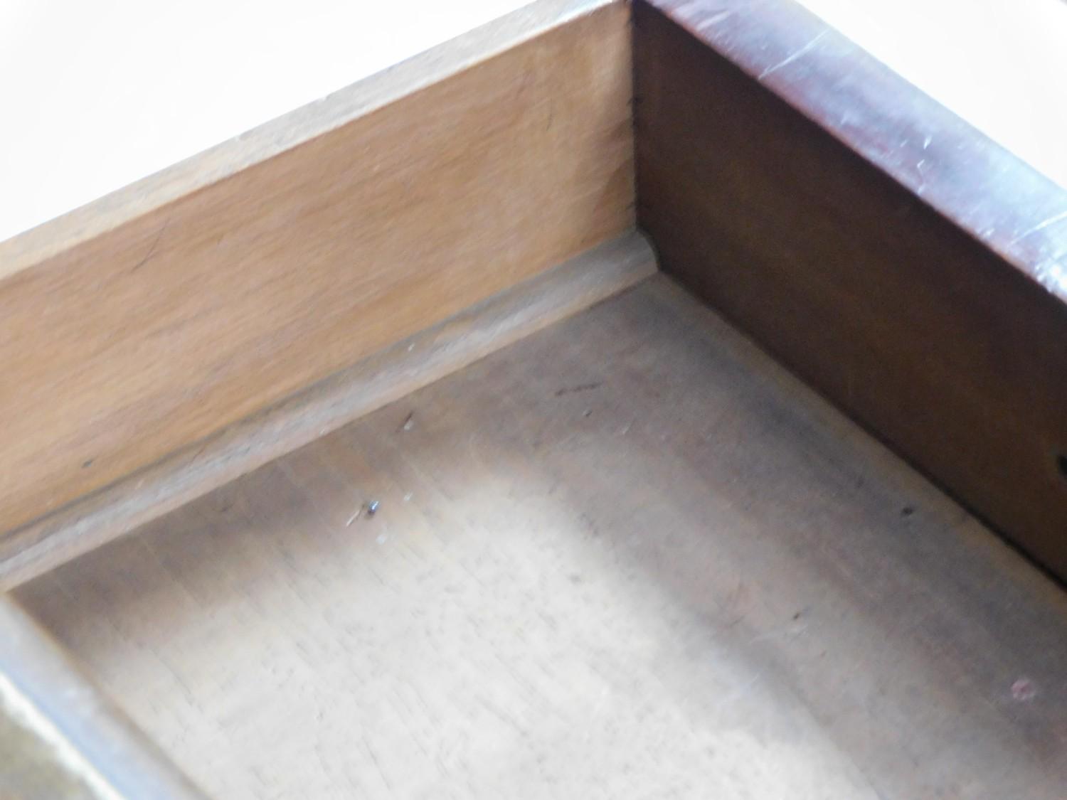 A 19th century mahogany side table in the Irish Georgian style with frieze drawer above carved - Image 6 of 8