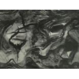 Three unframed etchings, abstract studies by contemporary American artist Walter Gabrielson,