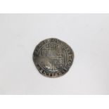 A Silver 6 Pence "James I" 1604 - 1605. Bust on one side and shield on the other. D.2.5cm