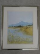 A pair of framed oil paintings on linen paper, Scottish landscapes, signed G Spence and dated,