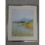 A pair of framed oil paintings on linen paper, Scottish landscapes, signed G Spence and dated,