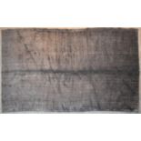 A contemporary rug with a plain grey weave. L.252x140cm