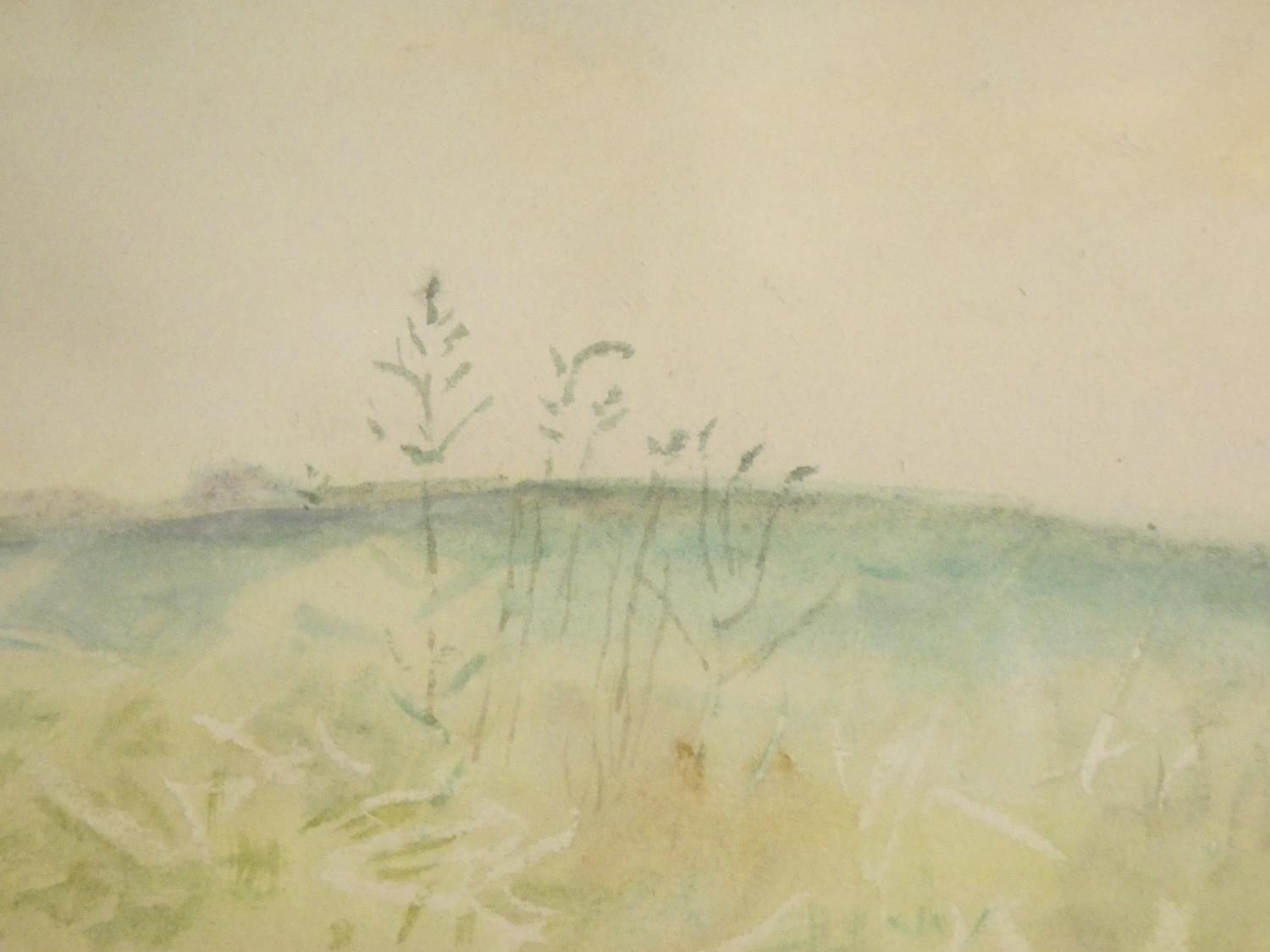 A framed and glazed watercolour, Spring, by British artist Mary Potter (1900-1981), gallery label to