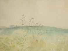 A framed and glazed watercolour, Spring, by British artist Mary Potter (1900-1981), gallery label to