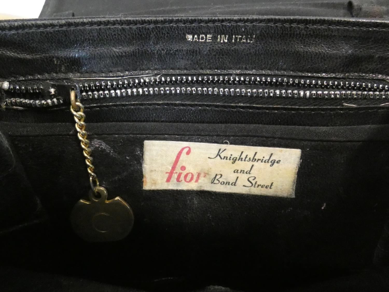 A black silk Celine clutch bag retailed by Fior of Knightsbridge, with original dust bag. H.14,5xW. - Image 5 of 6