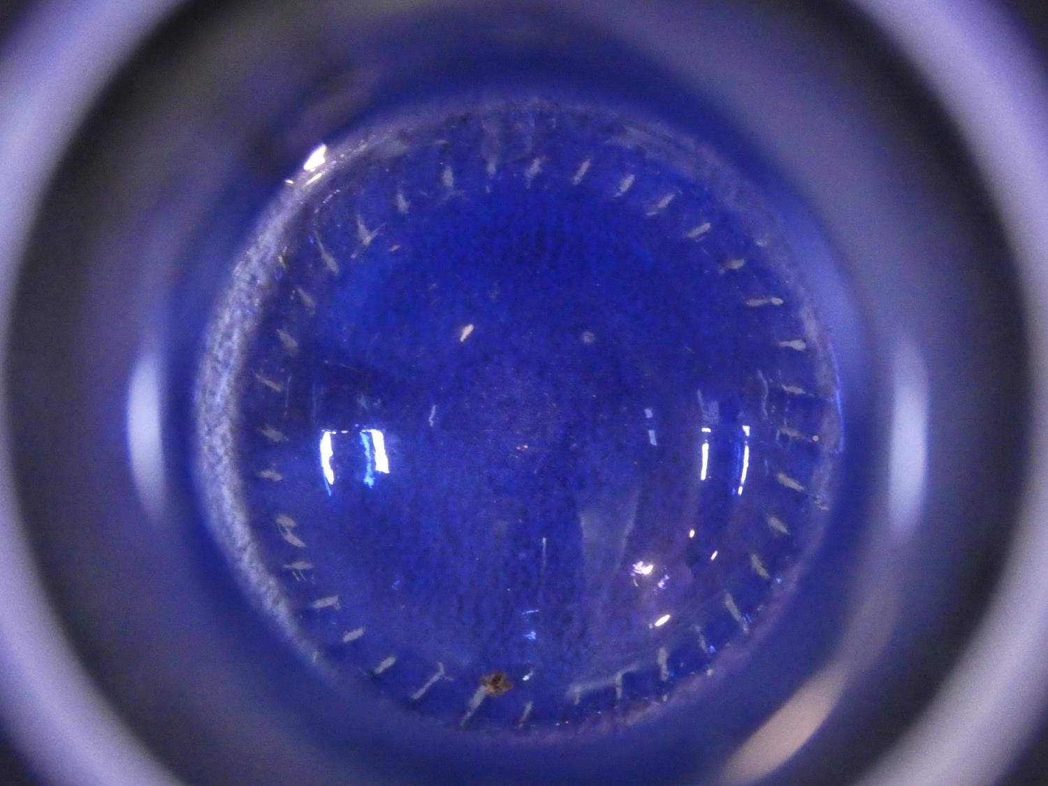 A Pols Potten Danish dark blue glass demijohn. H.55cm - Image 3 of 4