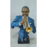 A Willits Design head and bust figure from the All That Jazz series, Blown Away, number 693 from a