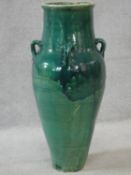 A large floor standing drip glazed Sharab wine vessel. H.77cmH.77cm