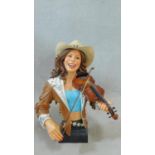 A Willits Design head and bust figure from the All That Jazz series, Country Charm, number 20 from a