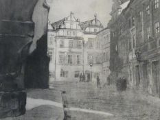 1954 folio with a print by Polish artist Zofia Stankiewicz. 31x42cm