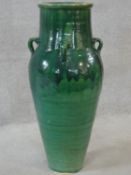 A large floor standing drip glazed Sharab wine vessel. H.77cm