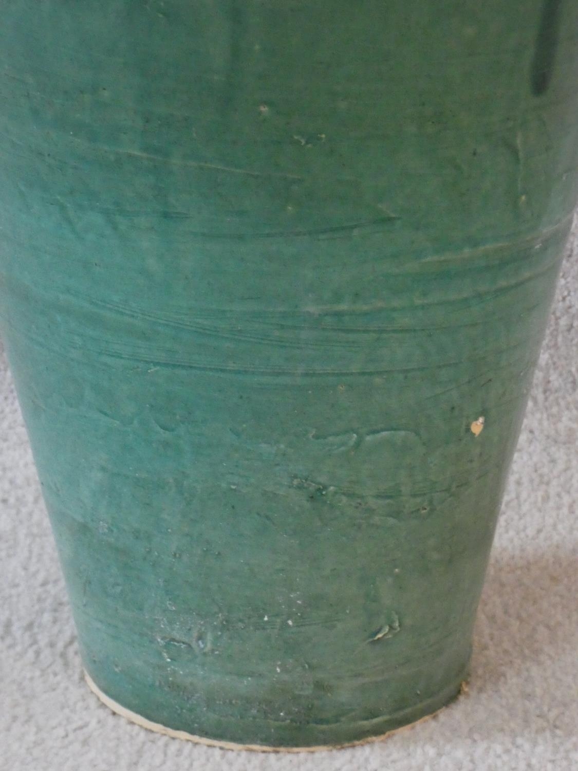 A large floor standing drip glazed Sharab wine vessel. H.77cmH.77cmH.76cm - Image 3 of 4