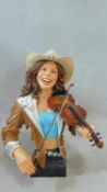 A Willits Design head and bust figure from the All That Jazz series, Country Charm, number 20 from a