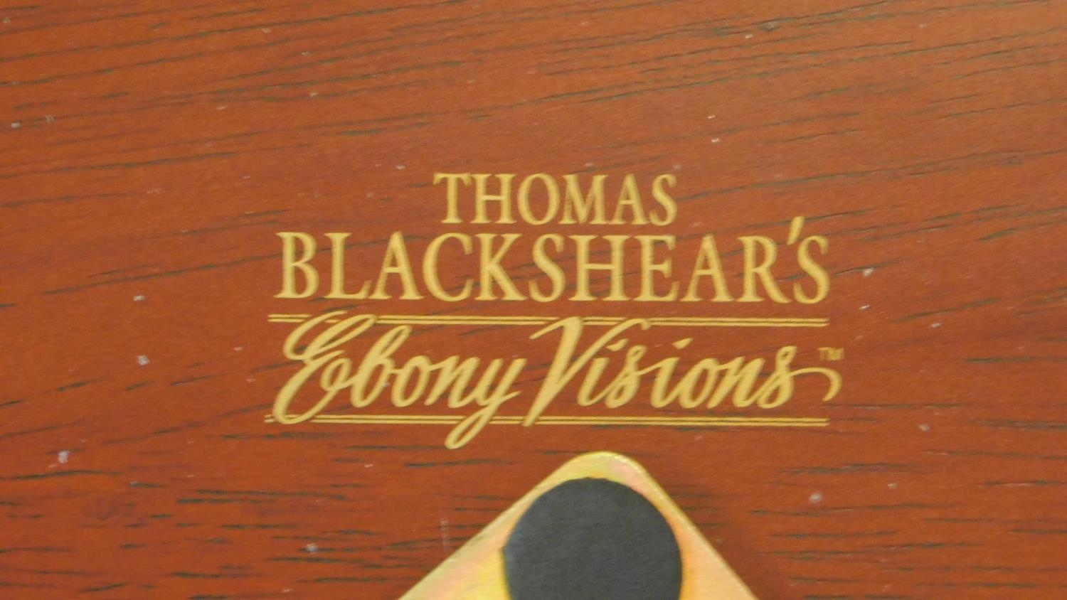 A boxed Thomas Blackshear Ebony Visions "The Threads that Bind" hand painted figure on wooden - Image 10 of 12