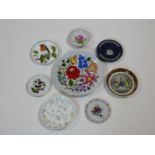 A collection of eight various side plates, Herend, Minton, Crown Staffordshire and Wedgwood, hand