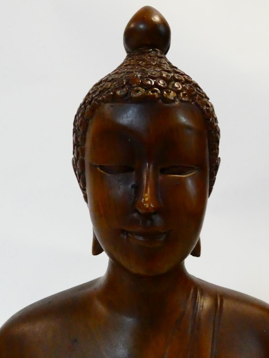 A gilded resin seated Buddha figure. H.41 W.32 L.20cm - Image 6 of 7