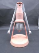 A 1960's Baby Faemina Italian atomic rocket design coffee press with pink painted body. H.30cm