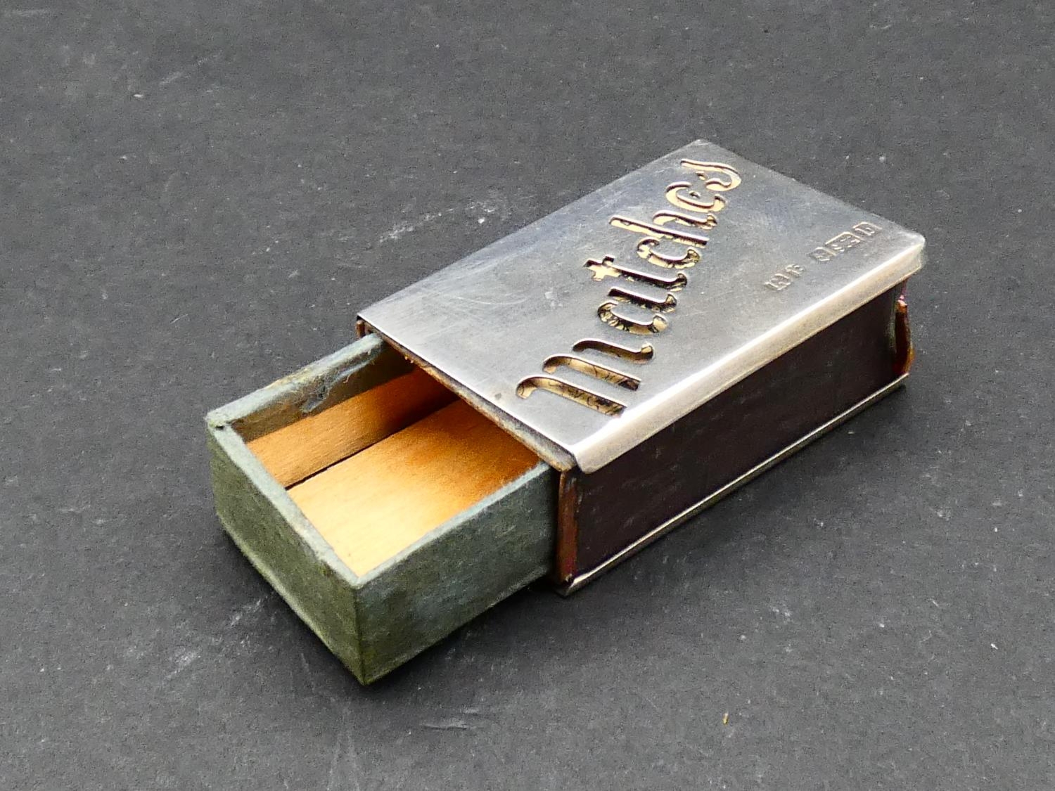 A collection of four silver tobacciana items. The two cigarette cases with engine turned - Image 16 of 16