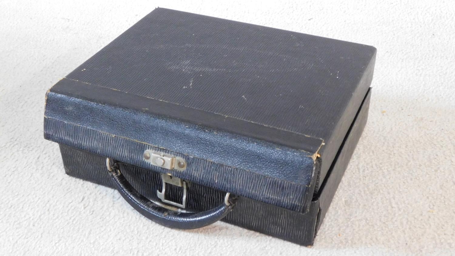 Corona black enamel metal typewriter inscribed L C Smith & Corona Typewriters Inc, in carrying case. - Image 6 of 6