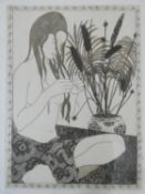Sheila Oliver, a signed limited edition etching, 26/50 Summer V, signed, framed and glazed. H.42xW.