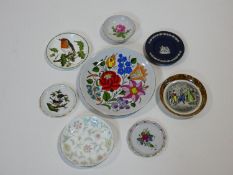 A collection of eight various side plates, Herend, Minton, Crown Staffordshire and Wedgwood, hand