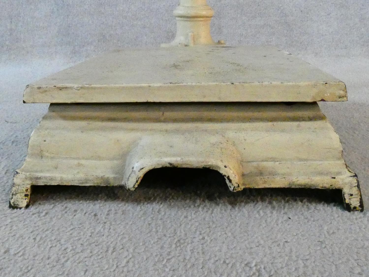 A set of painted cream vintage sack platform scales. H.91 W.58 D.50cm - Image 7 of 8