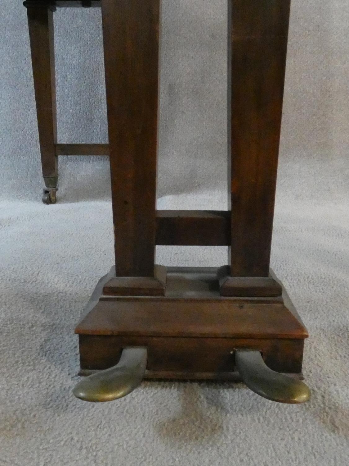 A 'Lestel' of London mahogany cased boudoir baby grand piano, metal framed, raised on square - Image 4 of 16