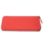 A Hermes Azap Wallet (silk in) Rose Jaipur in Epsom leather with palladium hardware. Includes Box,