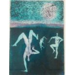 A framed and glazed limited signed etching by American artist Aimee Birnbaum, titled 'Yipee',