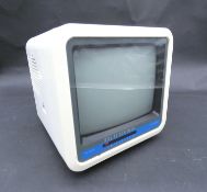 A Vintage Boot's MTV7 Black and White Portable TV 7 inch. H.9 W.19 D.23cm