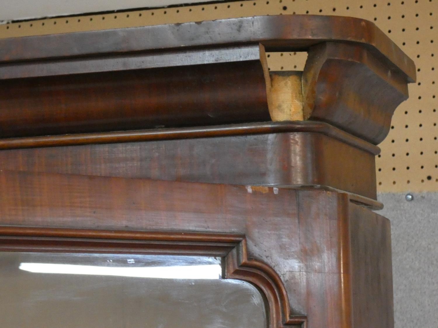A Victorian mahogany library bookcase with upper glazed doors enclosing book shelves above base - Image 3 of 5