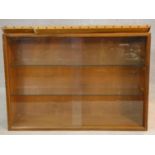 A 1960's vintage teak wall hanging cabinet with fittings. H.56 W.80 D.24cm