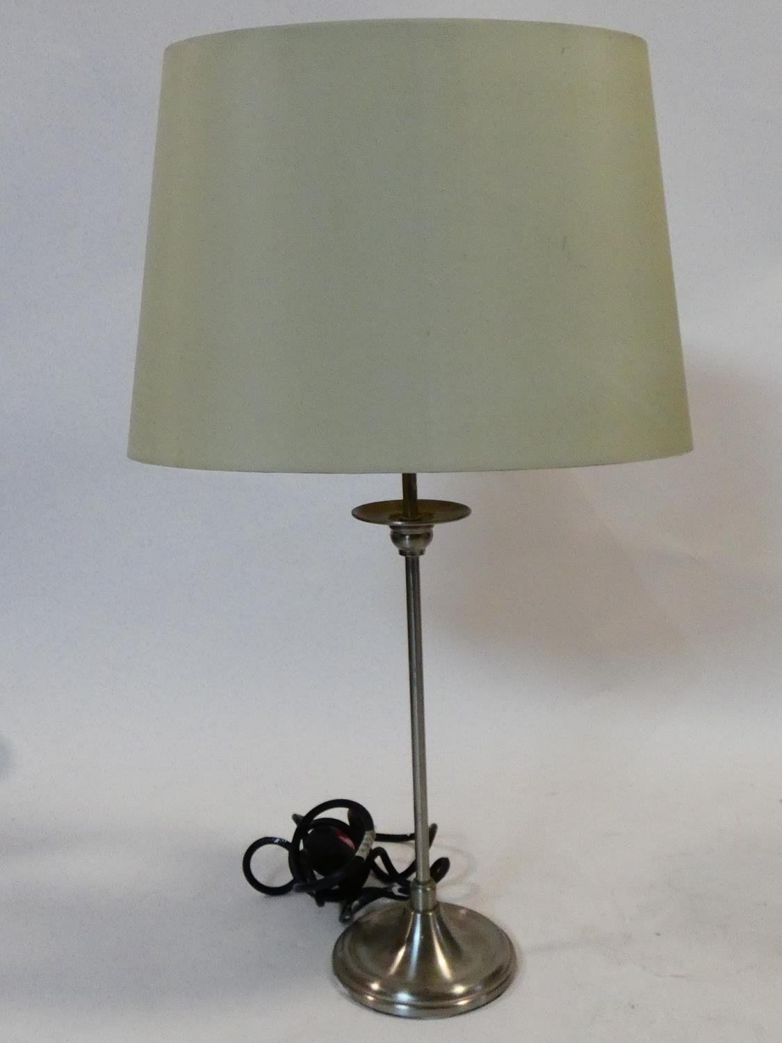 A pair of contemporary table lamps and their shades and a similar pair. H.59cm - Image 3 of 12