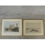 After David Roberts (1796-1864), two 19th century framed and glazed hand tinted lithographs, The