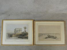 After David Roberts (1796-1864), two 19th century framed and glazed hand tinted lithographs, The