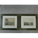 Two gilt framed and glazed antique hand coloured engravings, one by Samuel Howitt (1765-1822) and