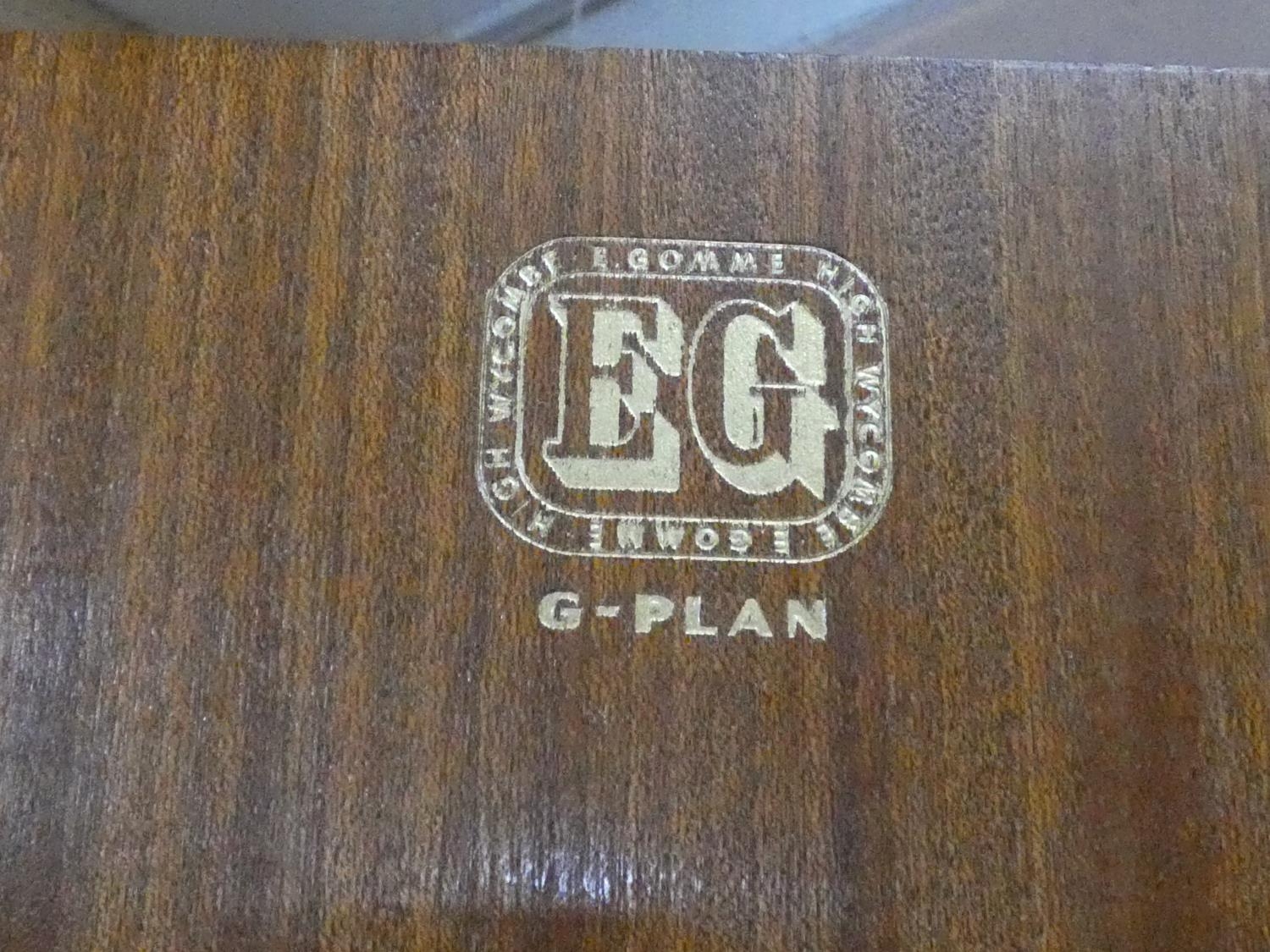 A mid century vintage teak G-Plan fitted compactum wardrobe on ebonised feet with Ebenezer Gomme - Image 11 of 15