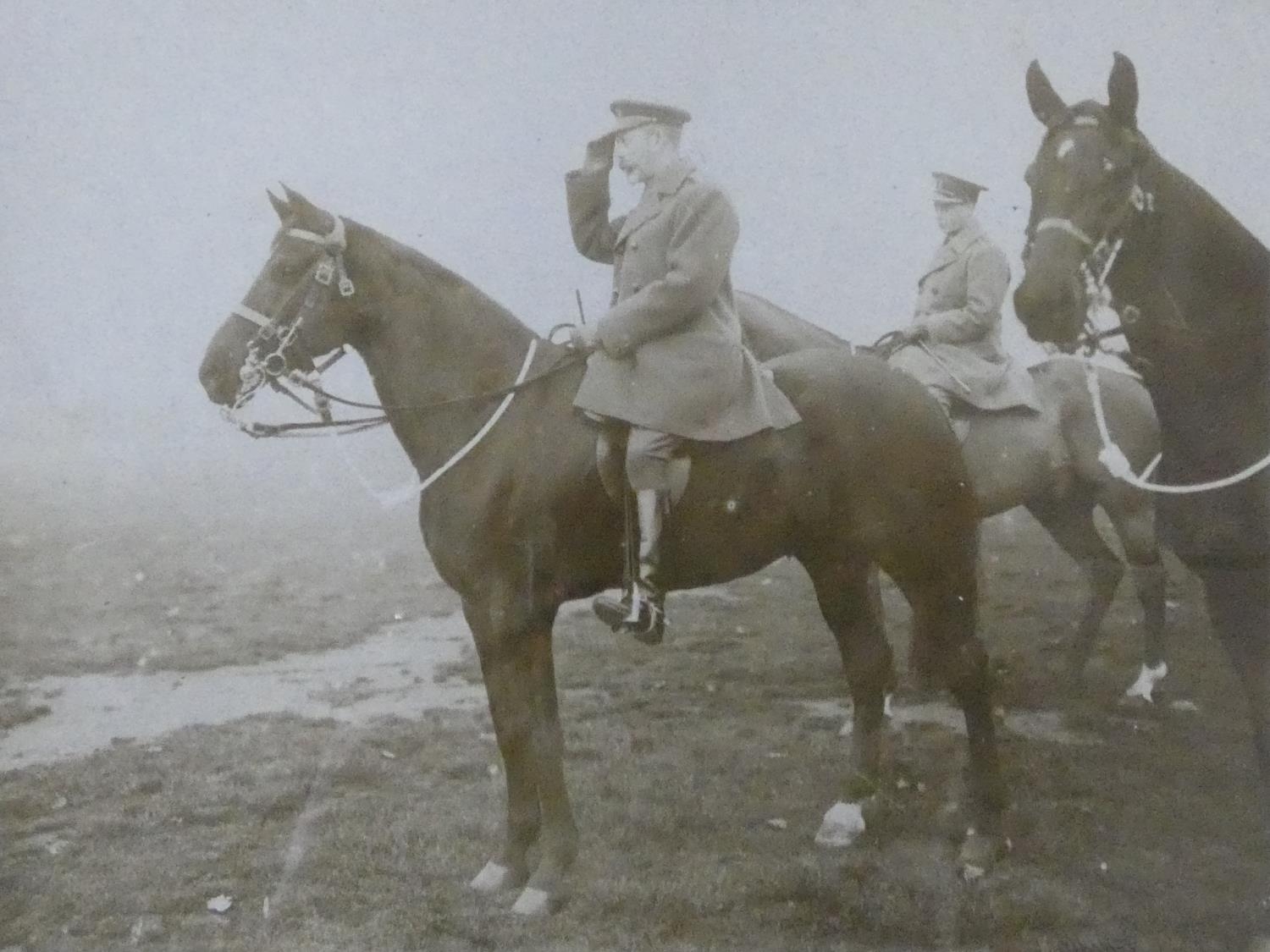 A collection of nine framed and glazed WW1 black and white photos. Depicting various wartime - Image 5 of 11