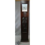 A contemporary Art Deco style longcase clock by Kieninger with eight day movement, pendulum and