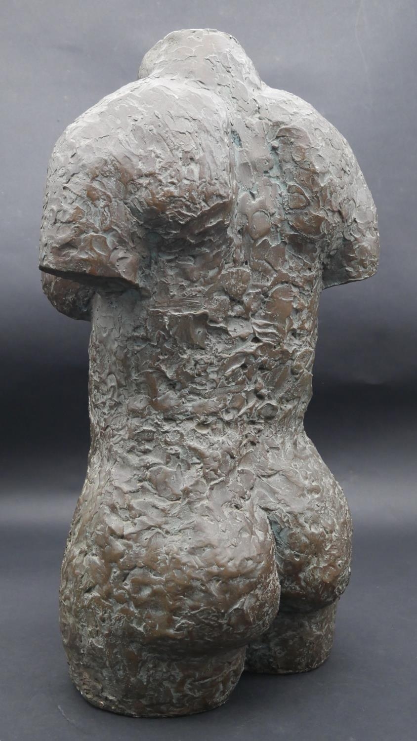 An imitation bronze fibreglass sculpture of a female torso. H.54cm - Image 3 of 4