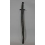 A 1856 Pattern Yataghan sword bayonet. Blade is stamped with a broad arrow WD and Solingen