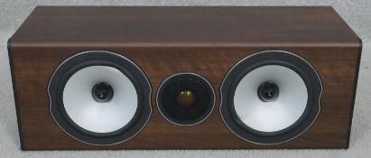 A Monitor Audio Bronze surround sound centre loudspeaker. H.16.5 L.46.5 W.16.5cm