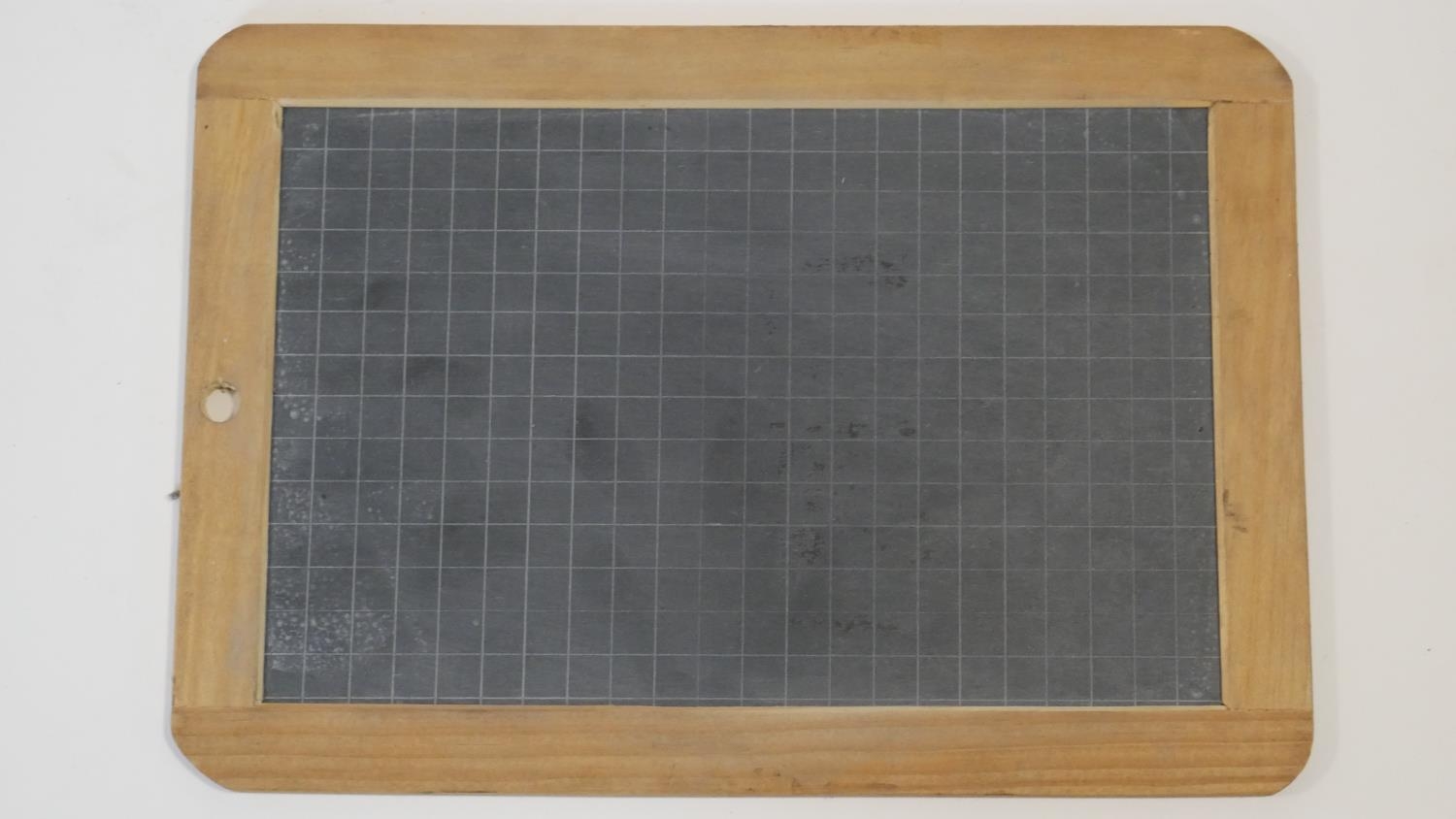 A collection of eight vintage wooden framed chalkboards, some slate. H.28 W.20cm (Largest) - Image 6 of 8