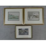 Two framed and glazed signed artist's proof prints by British artist Vincent Haddelsey (1934-