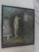 Anne Marie Creamer, a large framed oil on paper laid on board, The Story of the Stroud, signed and