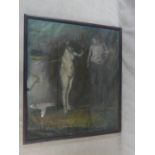 Anne Marie Creamer, a large framed oil on paper laid on board, The Story of the Stroud, signed and