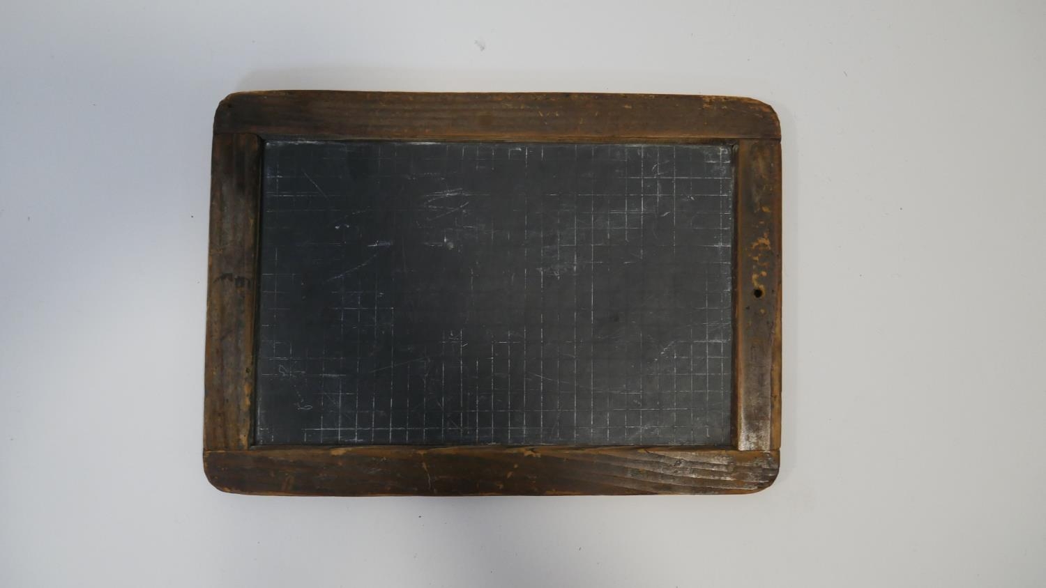 A collection of eight vintage wooden framed chalkboards, some slate. H.28 W.20cm (Largest) - Image 2 of 8