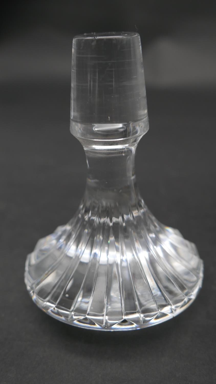 A Baccarat cut crystal decanter with stopper and two 'Massena' Baccarat wine glasses. H.35cm ( - Image 4 of 11