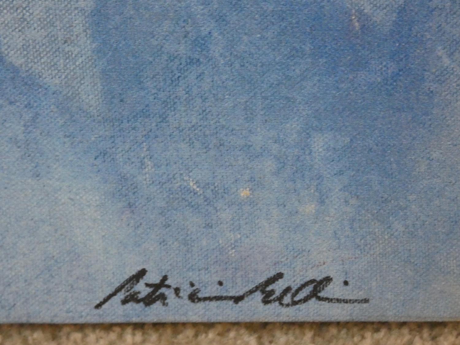 Patricia Belli (b.1964), an oil on canvas, Sudor, signed and inscribed to the reverse. H.102 W.76cm - Image 2 of 4